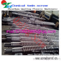 Twin Conical Screw Barrel For Double Twin Screw Extruder 